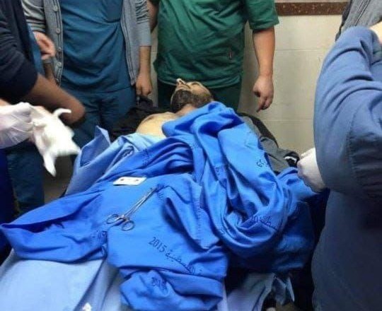 صورة للشهيد بالمستشفى