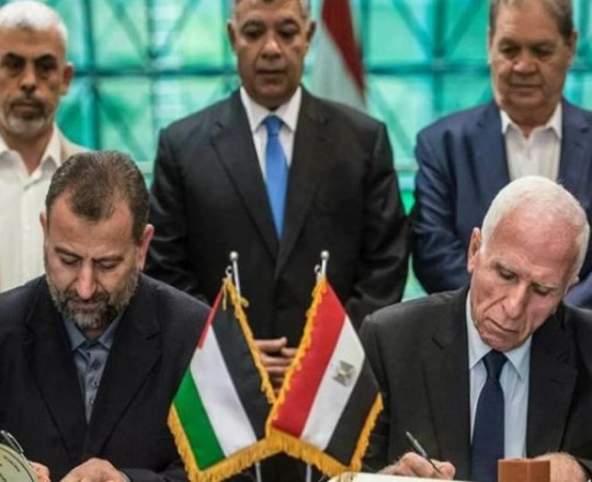 توقيع اتفاق المصالحة في مصر