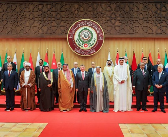 القادة العرب عقب قمة عمان