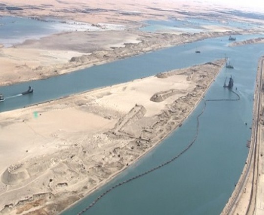 مقطع من قناة السويس الجديدة