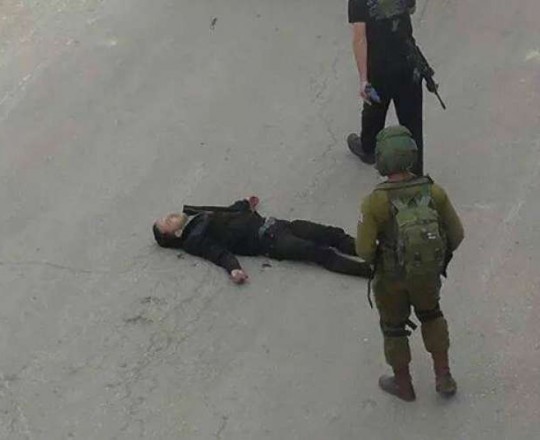 اعدام احد الشبان في الخليل صباح اليوم