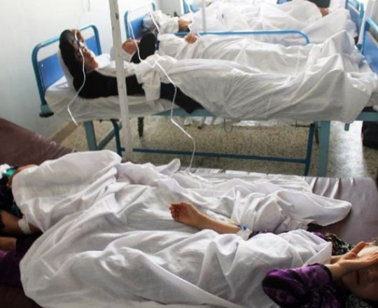 فحص الطالبات في أفغانستان