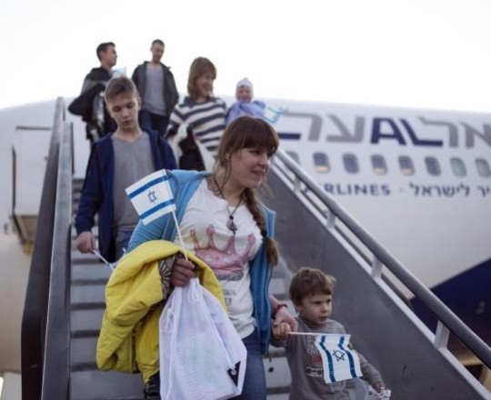 يهود قادمين من اوروبا عبر طائرات 