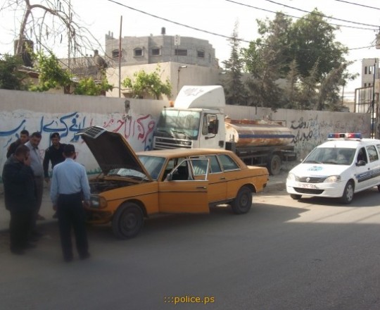 حملة تفتيش على سيارات الغاز بغزة