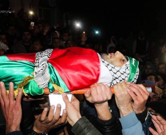 من تشييع الشهيد علان