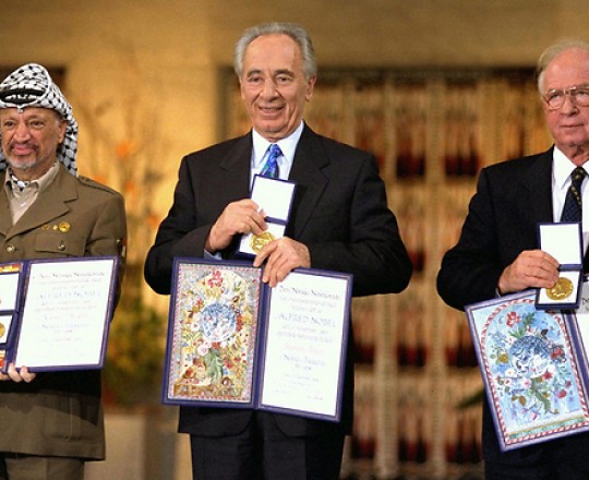 رابين، بيريز، عرفات