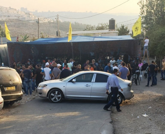 خيمة عزاء الشهيد فادي علون