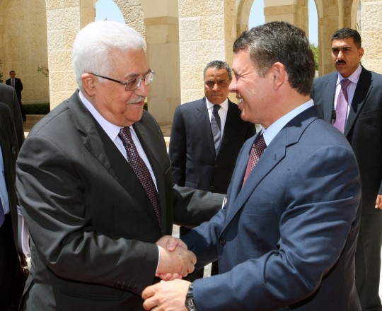 عباس وملك الأردن