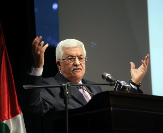 محمود عباس خلال كلمته في القمة