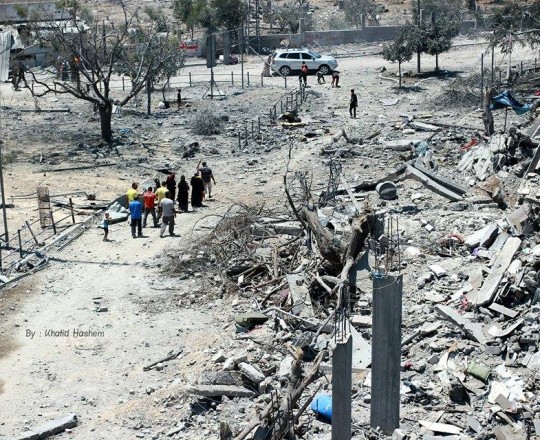 الدمار الذي خلّفته الحرب الصهيونية على غزة- بيت حانون