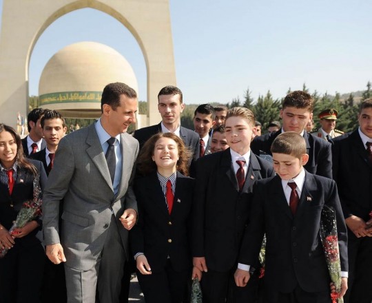 الرئيس السوري في عيد الشهداء