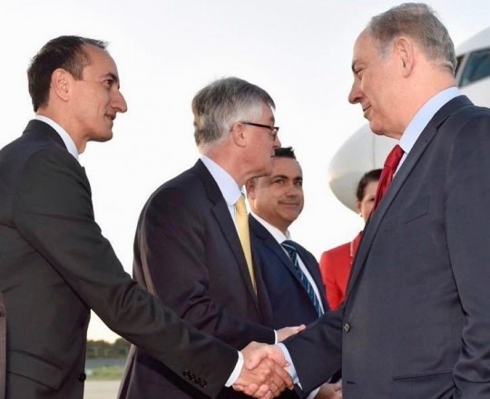 شارما مع نتنياهو 