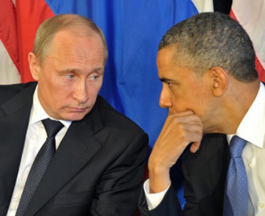 صورة جمعت اوباما وبوتين في اخر لقاء بينهما