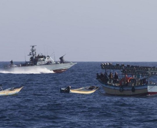 تعبيرية- البحرية الصهيونية في بحر غزة