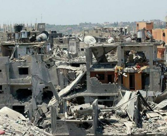 الدمار الذي خلّفه عدوان الاحتلال على غزّة صيف 2014