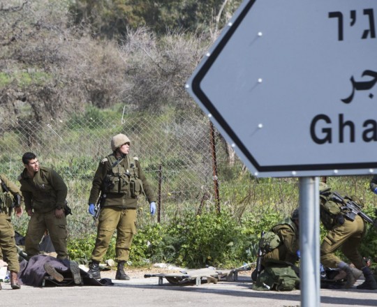 إحدى القرى الحدودية المحتلة