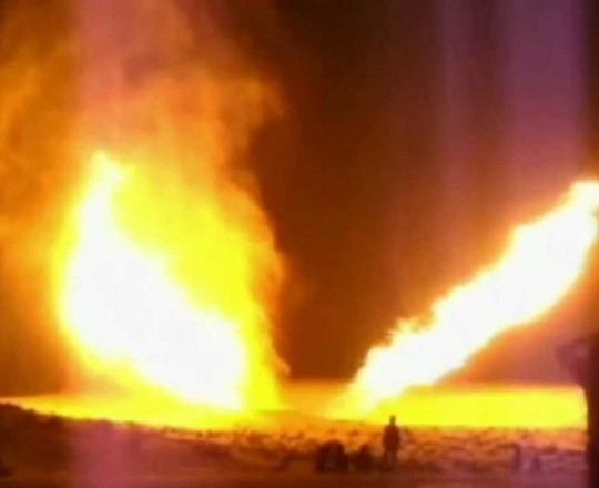 أرشيفية: تفجير خط أنابيب الغاز بالعريش
