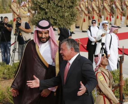 عبد الله الثاني ومحمد بن سلمان