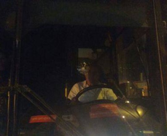 الحافلة المستهدفة في حوارة