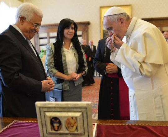 الرئيس الفلسطيني محمود عباس في دولة الفاتيكان