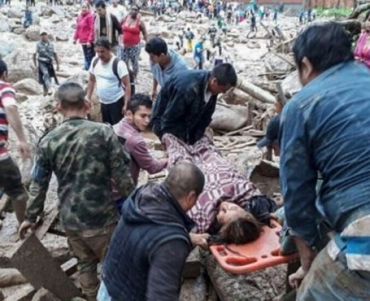 انقاذ المنكوبين في كولومبيا