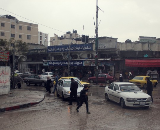 الأمطار في مدينة غزّة