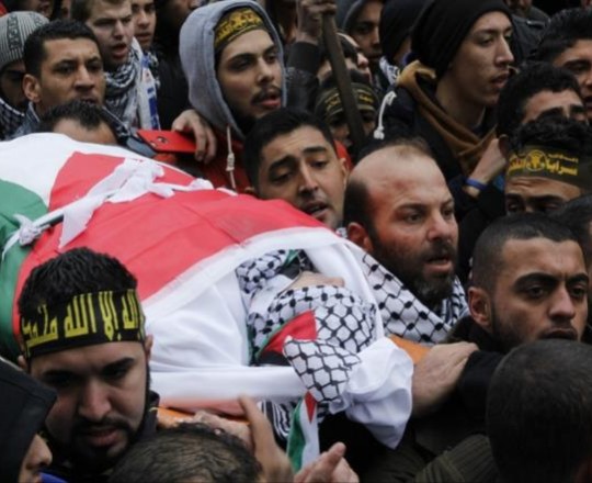 تشييع الشهيدة أشرقت قطناني