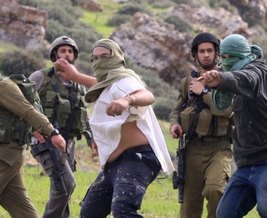 هجوم للمستوطنين جنوب نابلس والأهالي يتصدون