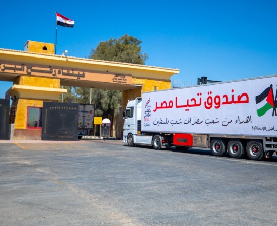 قافلة مساعدات مصرية