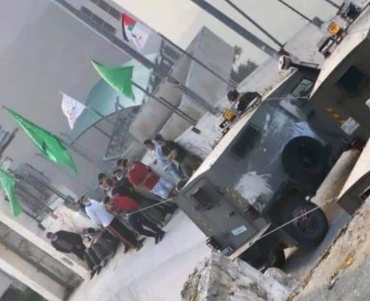 صورة لقوات الاحتلال من قرية دير نظام 