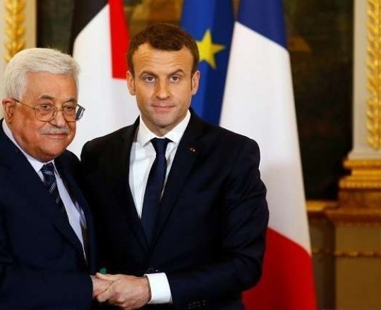عباس وماكرون - ارشيف