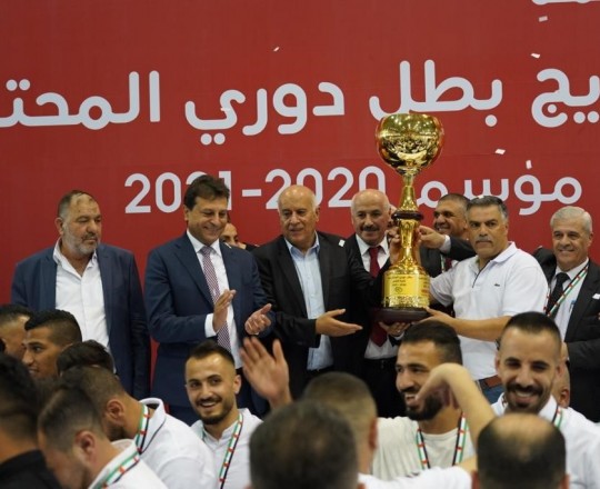 Ooredoo والاتحاد الفلسطيني لكرة القدم يتوجان بطل دوري المحترفين