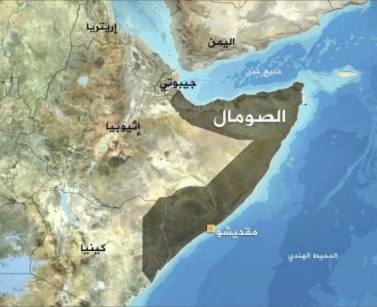خريطة الصومال 