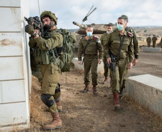 رئيس أركان العدو في تمرين محاكاة للقتال في لبنان