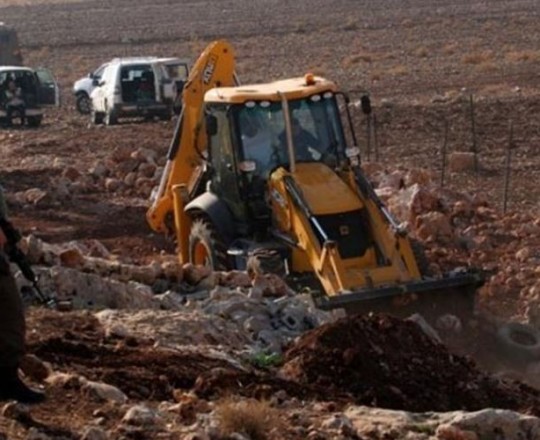 تجريف أراضي الفلسطينيين في الضفة - ارشيف
