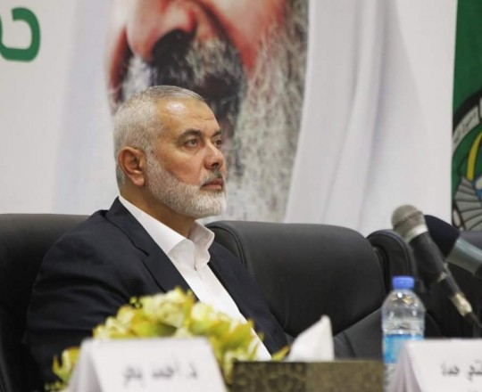 هنية خلال مؤتمر حماس في غزة - وكالات