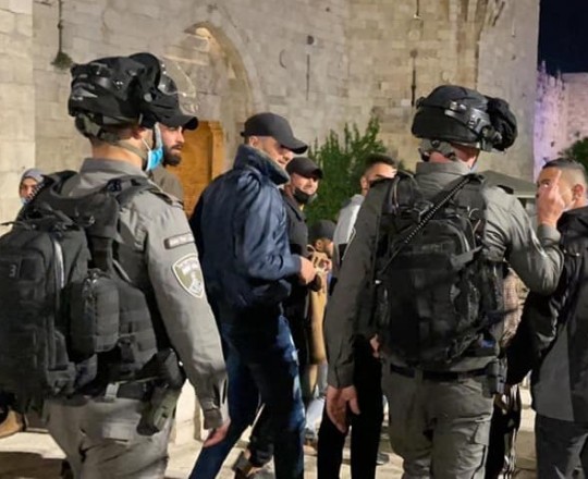 جنود الاحتلال في باب العامود القدس الأقصى