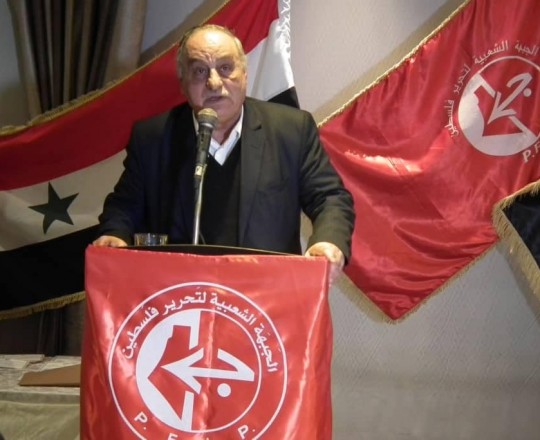 أبو أحمد فؤاد، ألقى كلمة الجبهة الشعبية خلال المهرجان 