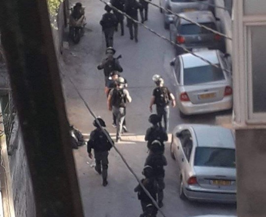 جانب من الاقتحام في شعفاط