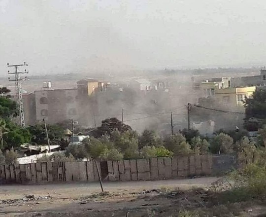 من مكان الاستهداف 