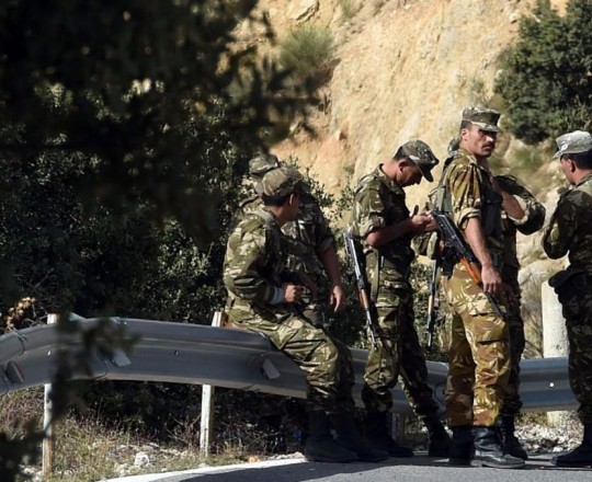 الجيش الجزائري يقوم بعمليات لمحاربة المتطرفين في مناطق شرق الجزائر