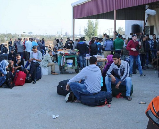 صورة من الجانب الفلسطيني للمعبر - اليوم - 