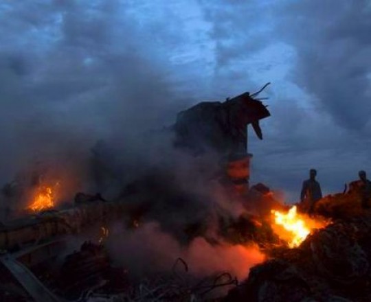 صورة لحطام الطائرة