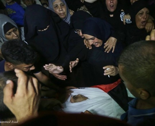 من وداع الشهيد محمود 