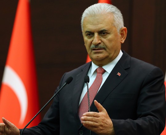 رئيس الوزراء التركي بن علي يلدريم