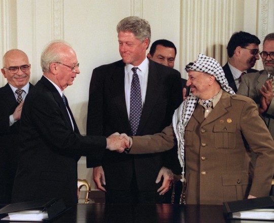 عرفات وإسحاق رابين