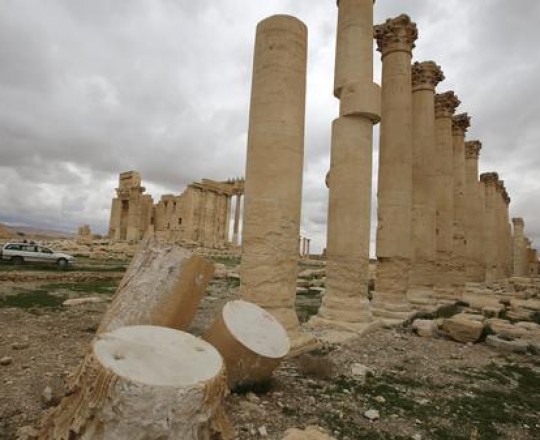 دمار طال آثار تدمر بسبب الحرب في سوريا