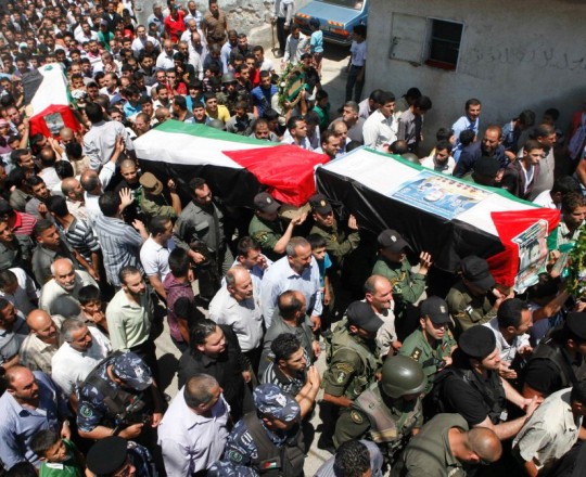 أرشيفية: تشييع شهيد فلسطيني