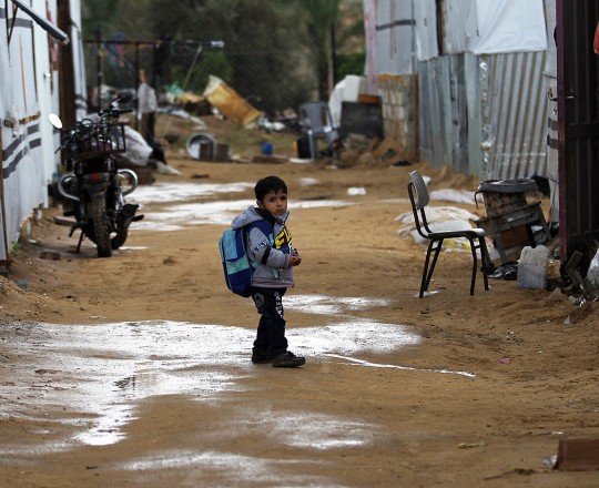 أطفال الكرفانات في بيت حانون