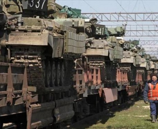 قوات روسية قرب الحدود الاكرانية